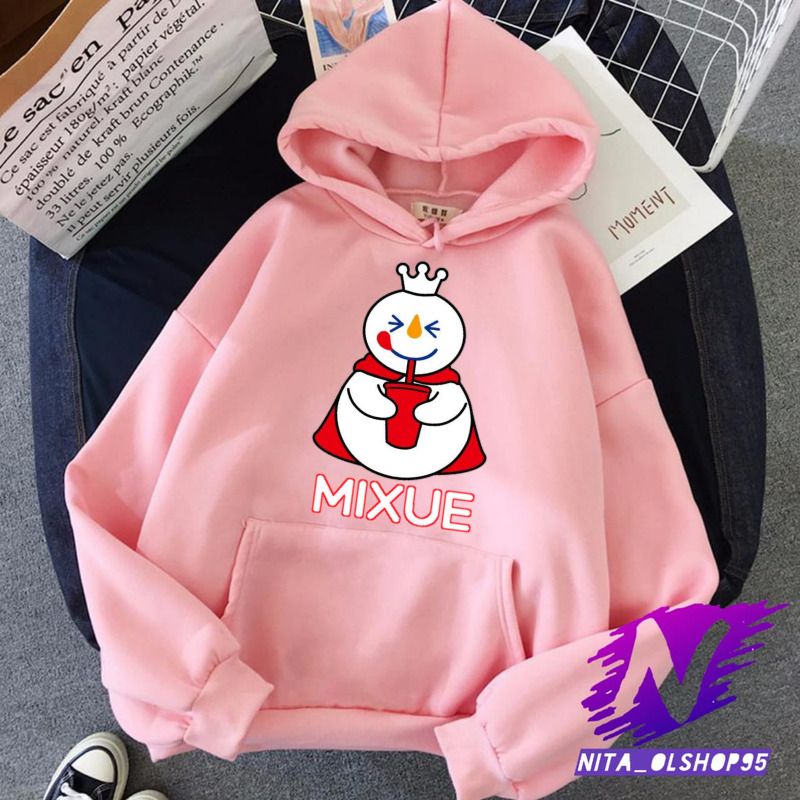 hoodie mixue sweater anak mixue lucu karakter