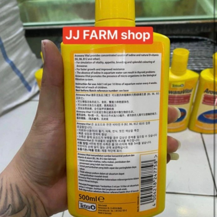 Tetra Arowana Vital Original Germany 500Ml Vitamin Ikan Arwana-Louhan