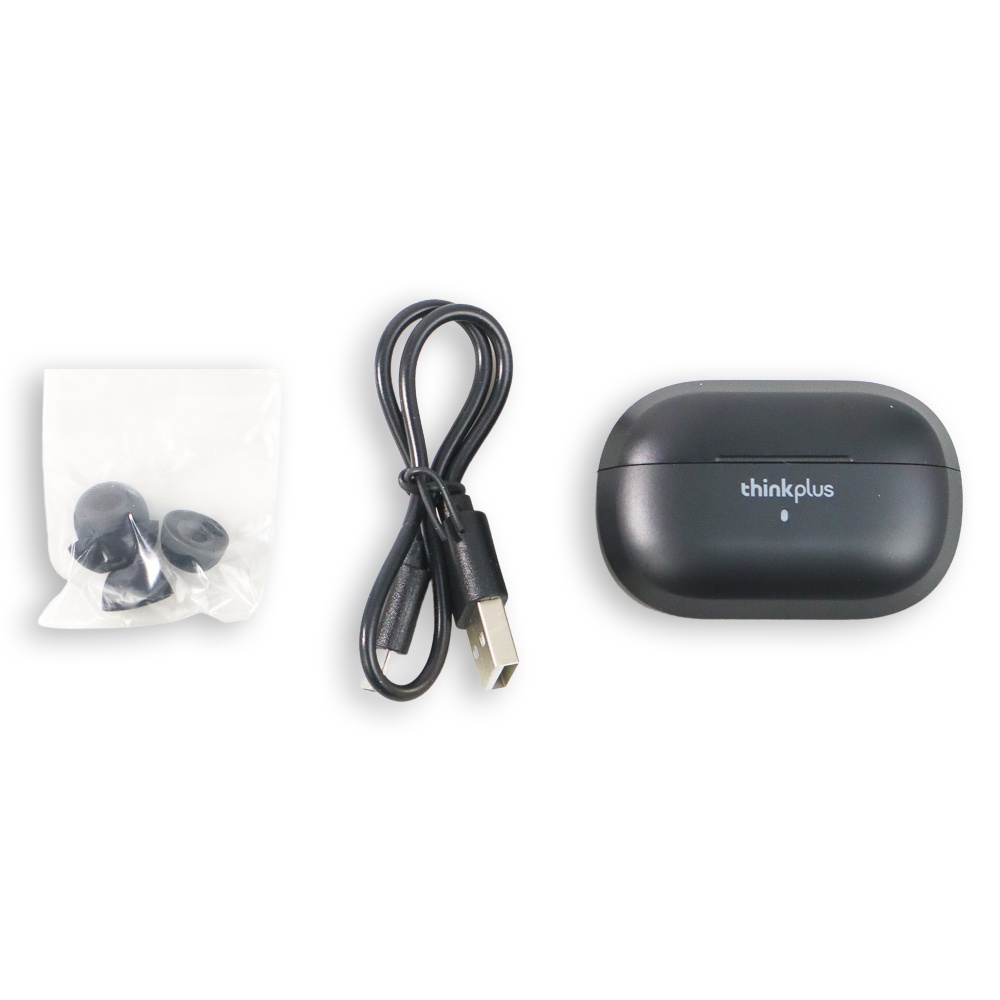 Lenovo Think Plus TWS Earphone Bluetooth 5.0 with Charging Dock - LP1S - Black