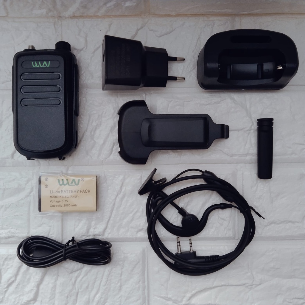 HT WLN Kd-C100 Singleband UHF (Free Headset) walkie talkie | H T Wlan KD C100 UHF 5 Watt Handy Talky | Hate W L N Kdc100 Garansi 1 Tahun