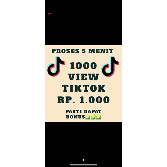 Tiktok View REAL / viewers tiktok real 1000