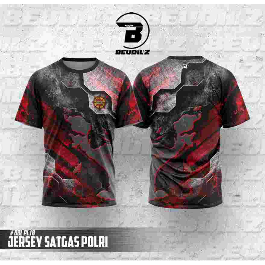 SATGAS POLRI EDITION POLRI/JERSEY POLRI/KAOS/PAKAIAN/KAOS FULL PRINTING/ OLAHRAGA/BDL 13