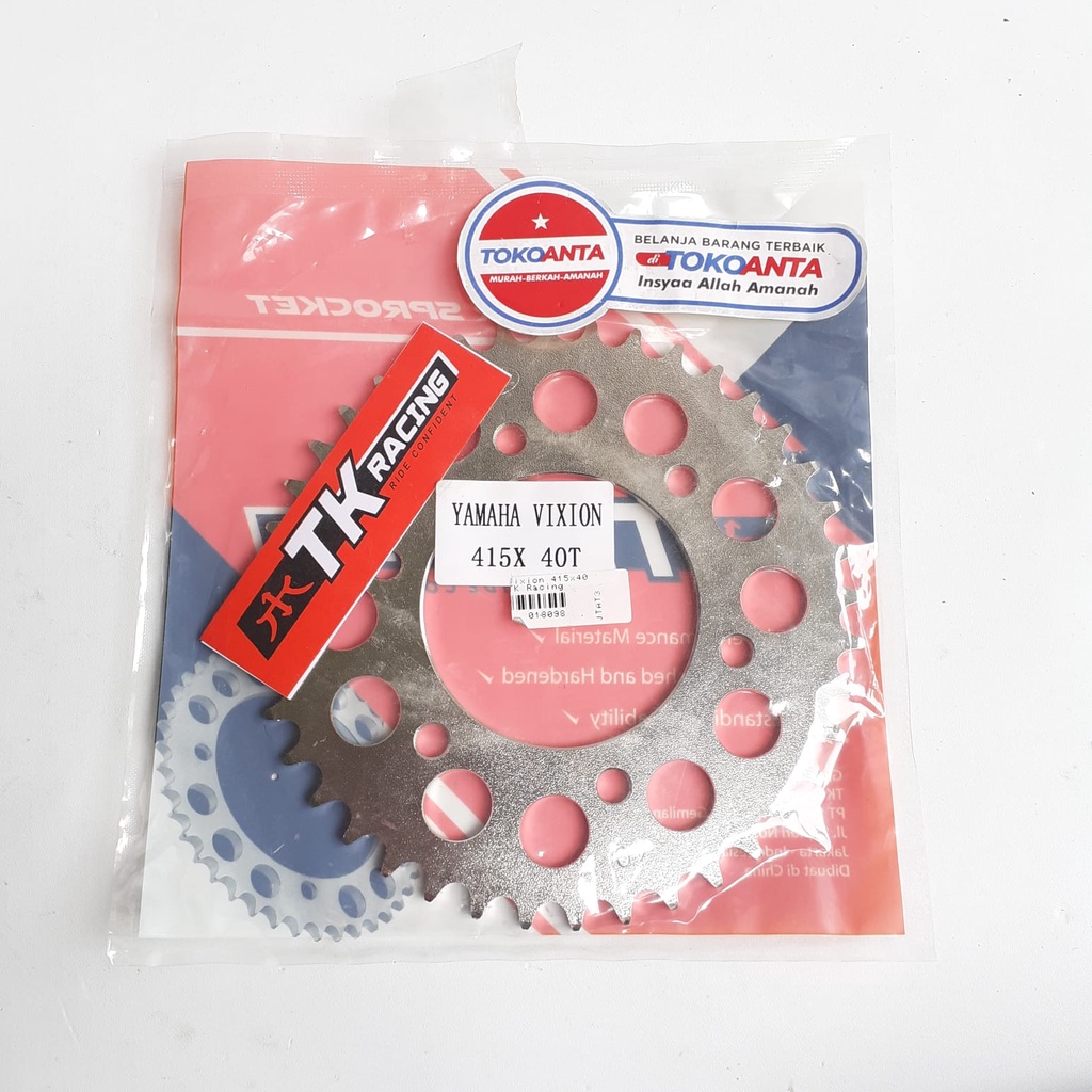 Gir Gear Belakang Motor Vixion Old New NVA NVL 415 x 38 40 41 42 TK Racing Scorpio MX King Byson