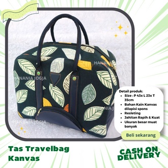 Tas Travel Bag Jumbo Koper Spon Travelbag Wanita Tas Pakaian Koper Travel Mudik Tas travel berkapasitas besar