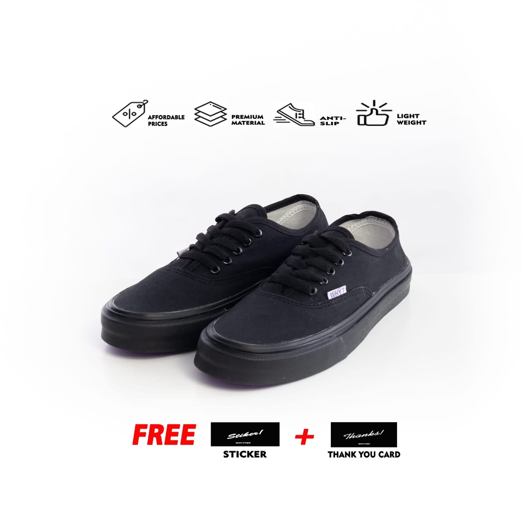 Sepatu Why Footwear - Otentik Sambo Full Black