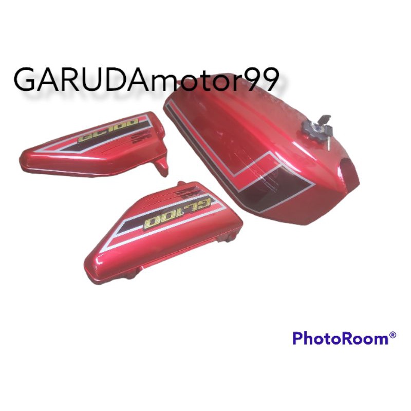 TANGKI K5 GL K5 GL 125 GL 100 SET COVER AKI BONUS TUTUP TANGKI BULAT