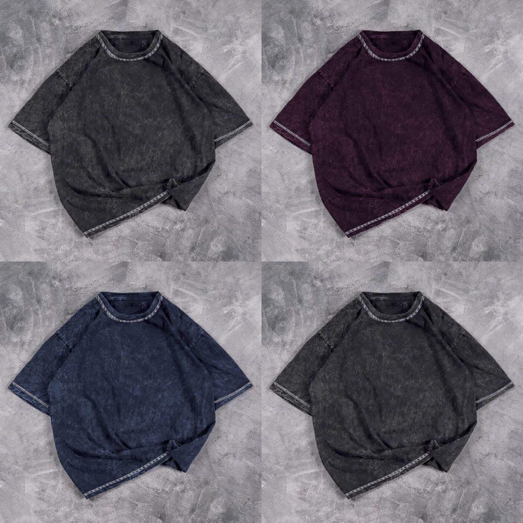 KAOS OVERSIZE WASH POLOS TSHIRT OVERSIZE KAOS WASH KATUN KAOS BIGSIZE