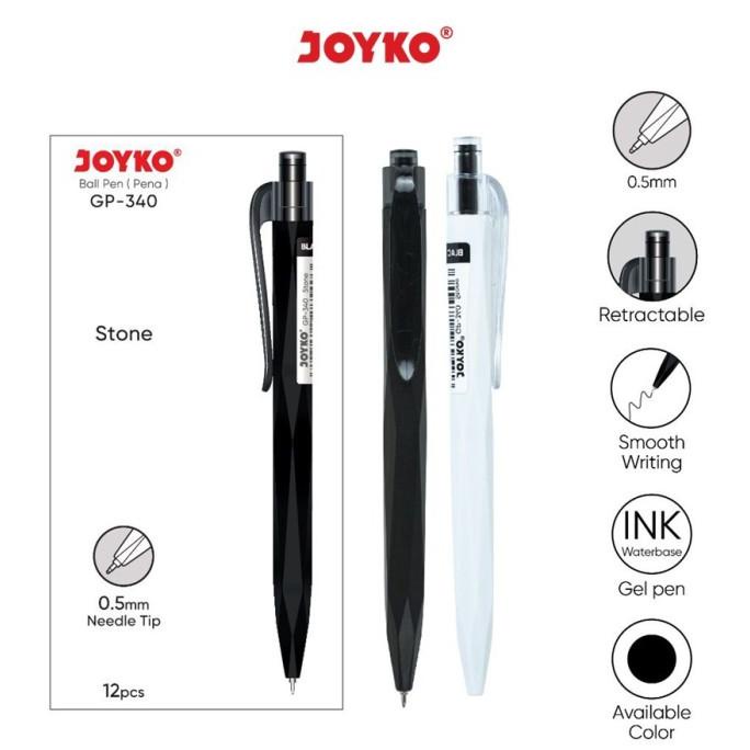 

HRG DISKON Gel Pen Pulpen Pena Jel Joyko GP-340 Stone 0.5 mm