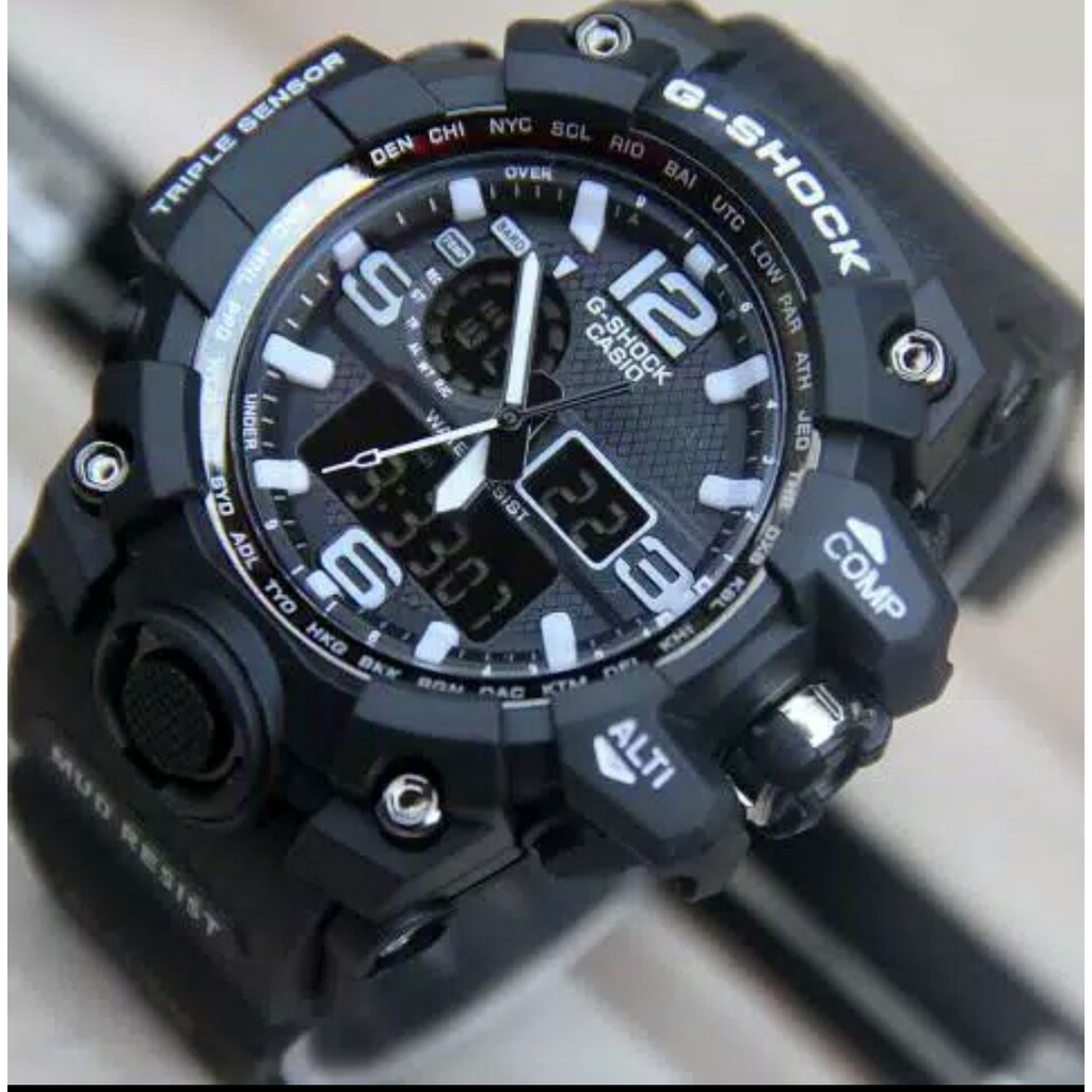 JAM TANGAN PRIA CASIO G-SHOCK GSHOCK DIGITAL DUAL-TIME GWG-1000 GK002 FREE BATERAI DAN FREE BOX