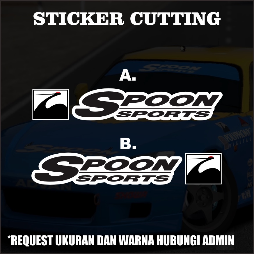 Stiker Cutting Spoon Sports / Sticker Cutting