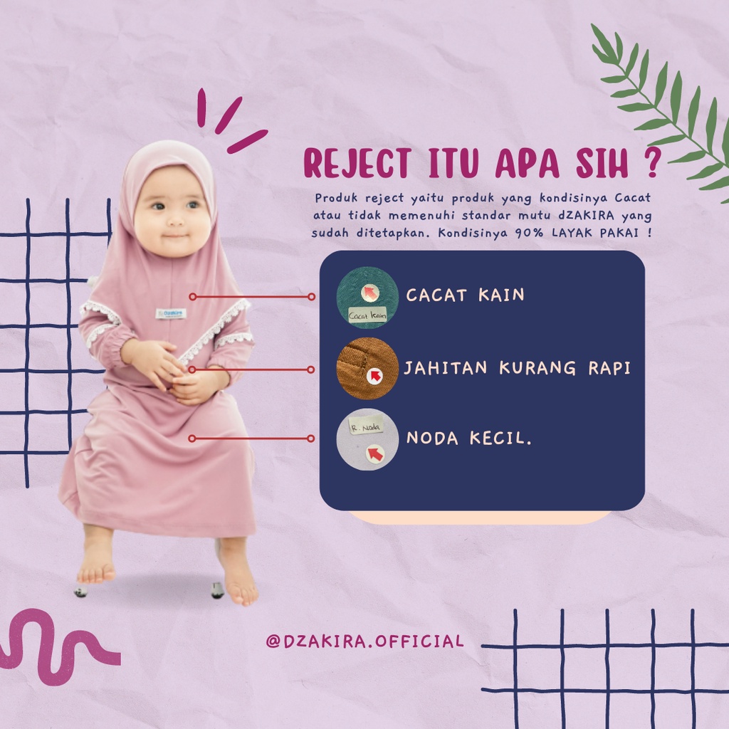 REJECT GAMIS BAYI BRUKAT KAGUMI by Dzakira