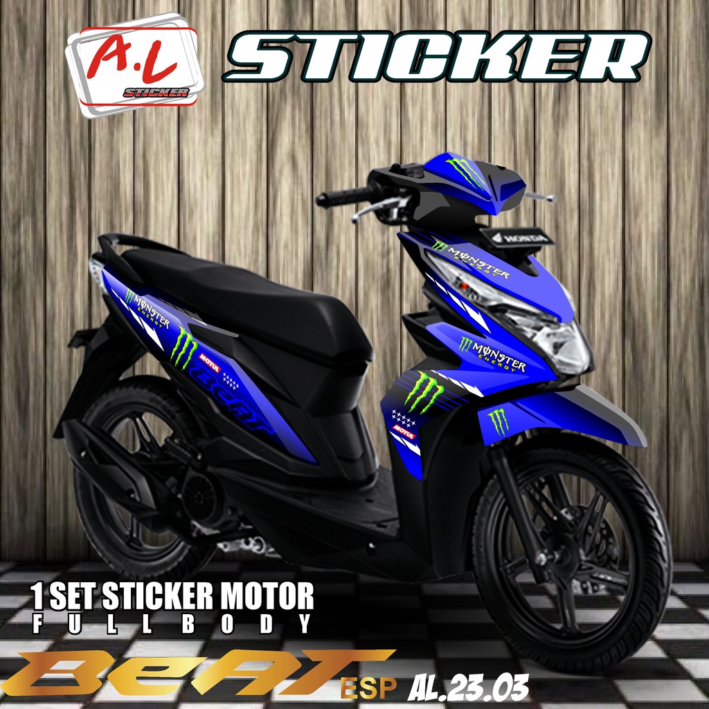 COD Decal Dekal Sticker Stiker Striping BEAT ESP STREET TAHUN 2016-2017-2018-2019 FULL BODY DESIGN G