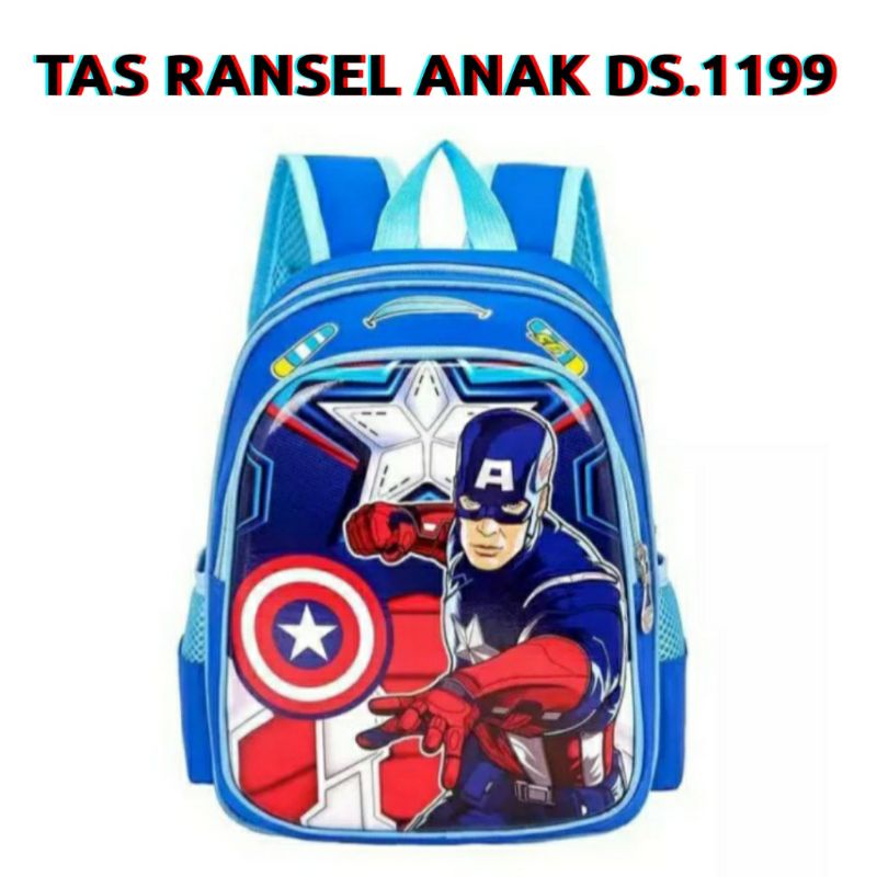 dem_sare / DS1199 Tas Ransel Anak Sekolah Laki - Laki TK SD Paud Karakter Tas anak sekolah laki laki karakter kartun