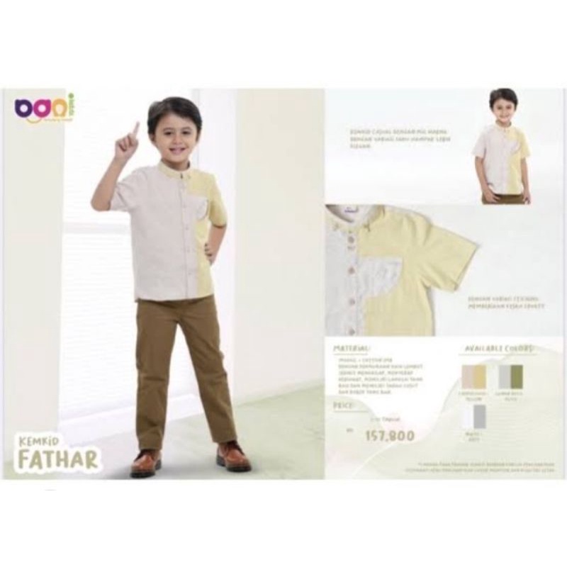 BANI BATUTA KEMEJA KOKO KEMKO KIDS LAKI LAKI