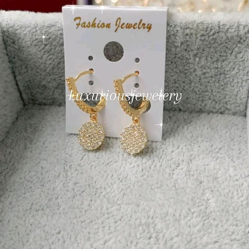 Anting mewah premium model juntai