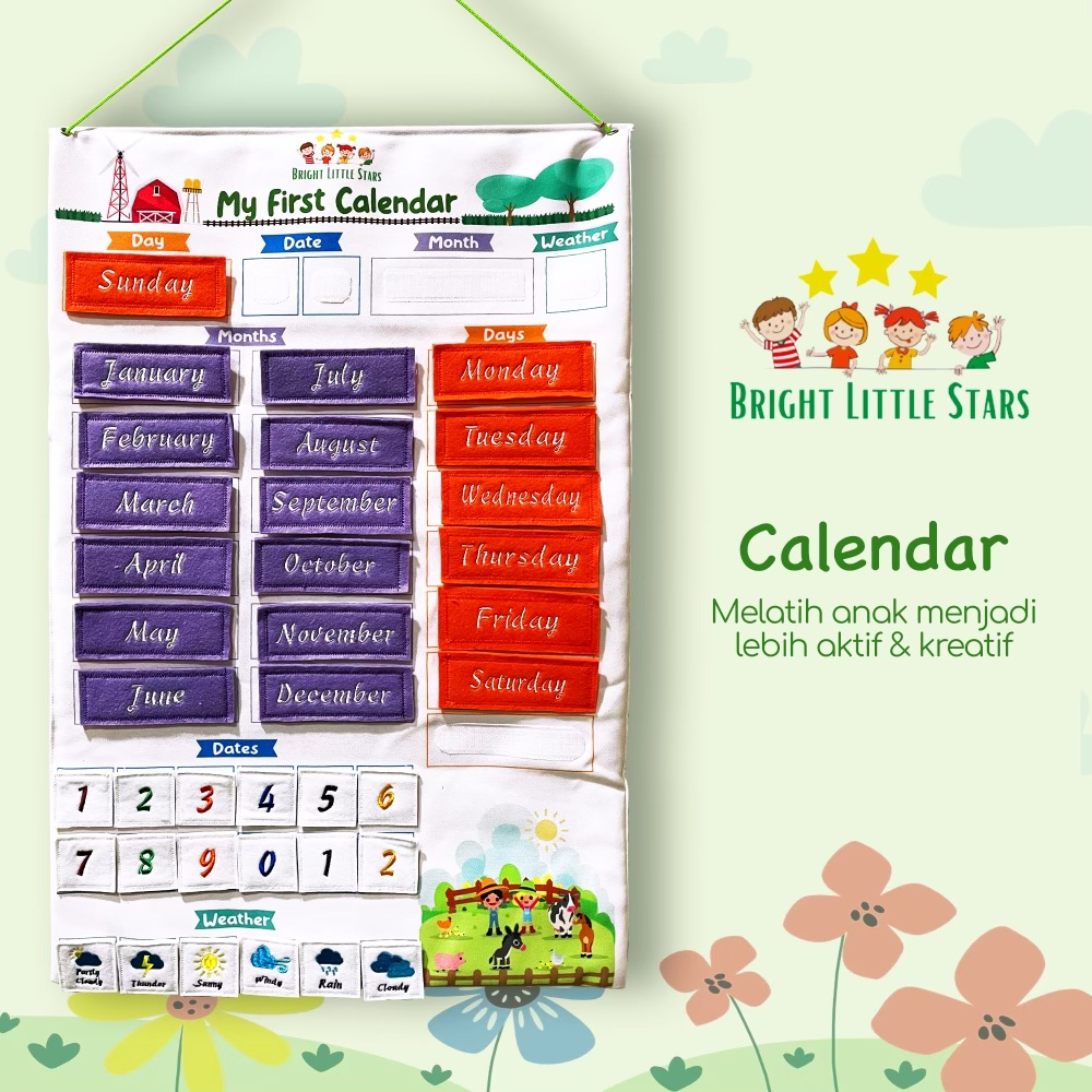 

Calender Bright Little Stars Original/ Calender Aesthetic/ Calender 2023