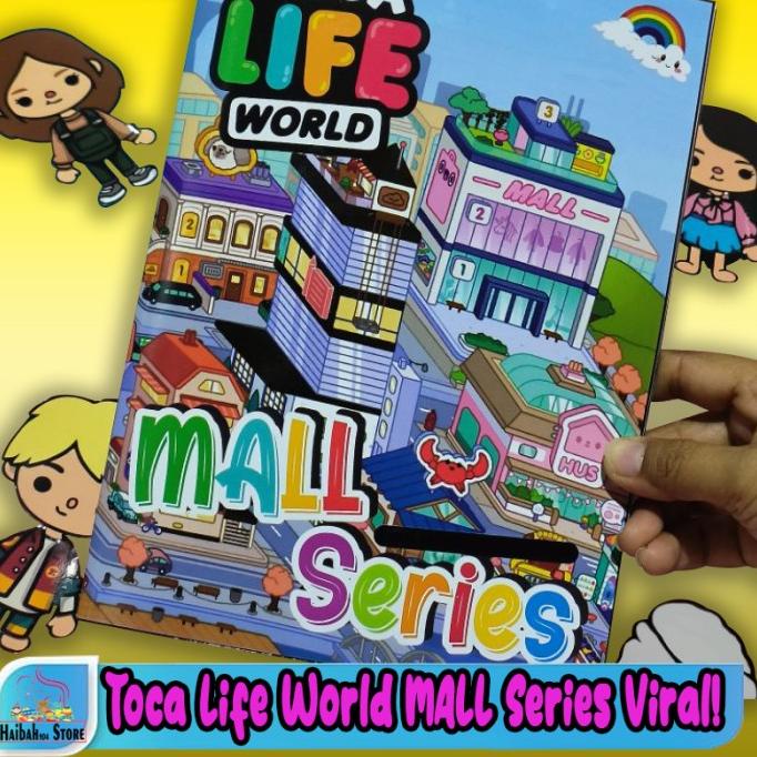 BESTSELLER Toca Boca Life World MALL SERIES Busy Book Paper Doll VIRAL