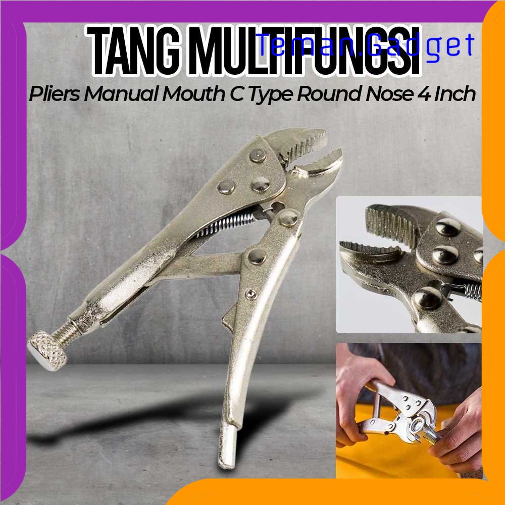 TG-PKK Tang Multifungsi Pliers Manual Mouth C Type Round Nose 4 Inch - L100