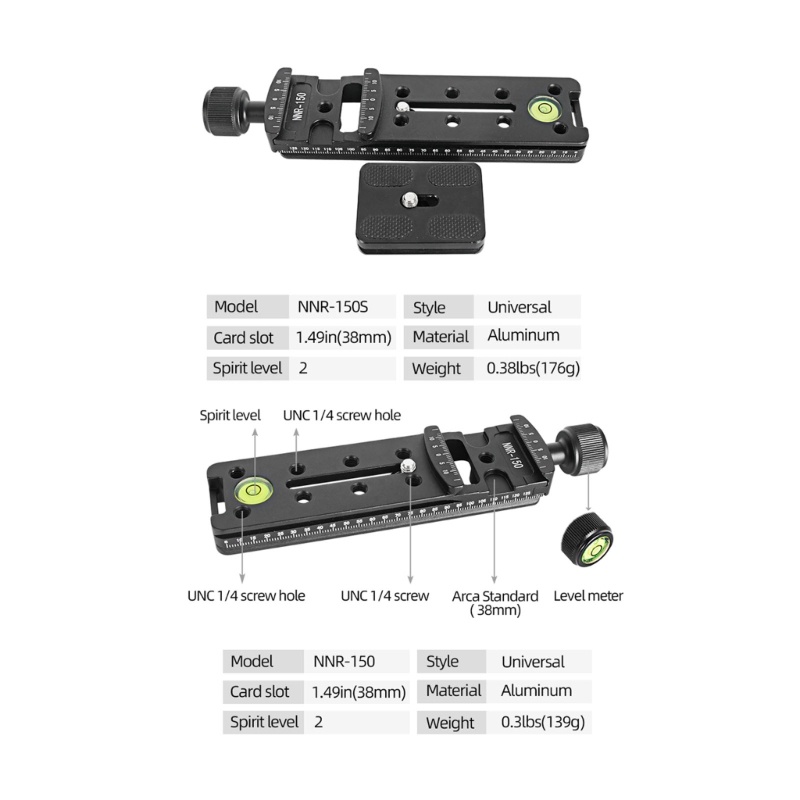 Penjepit Kamera zzz NNR150/NNR150S Panjang Papan Klip Mounting Quick Release Plate