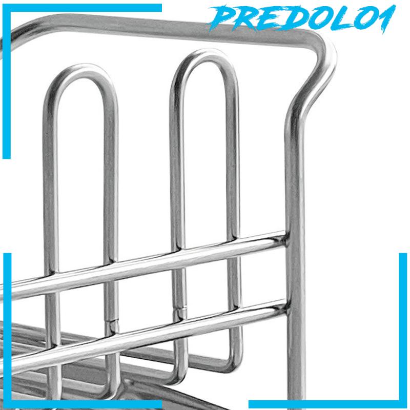[Predolo1] Sink Caddy Drain Holder Organizer Dapur Sabun Caddy Rak Piring Meja