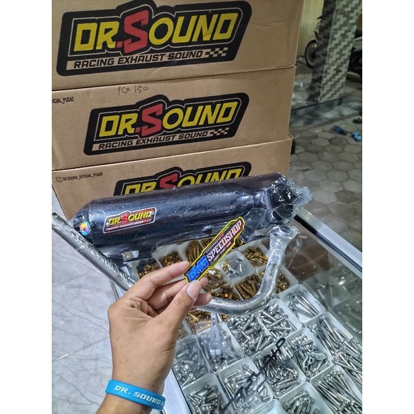 kenalpot PCX 150 copy CMS by DR SOUND ORIGINAL GEN 2