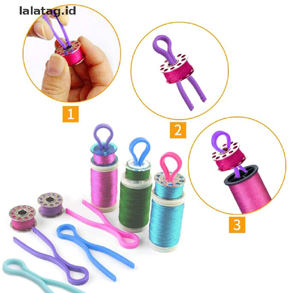 [lalatag] 10pcs Bobbin Thread Holders Klip Bobbins Jahit Untuk Menjahit Aksesoris Jahit [ID]