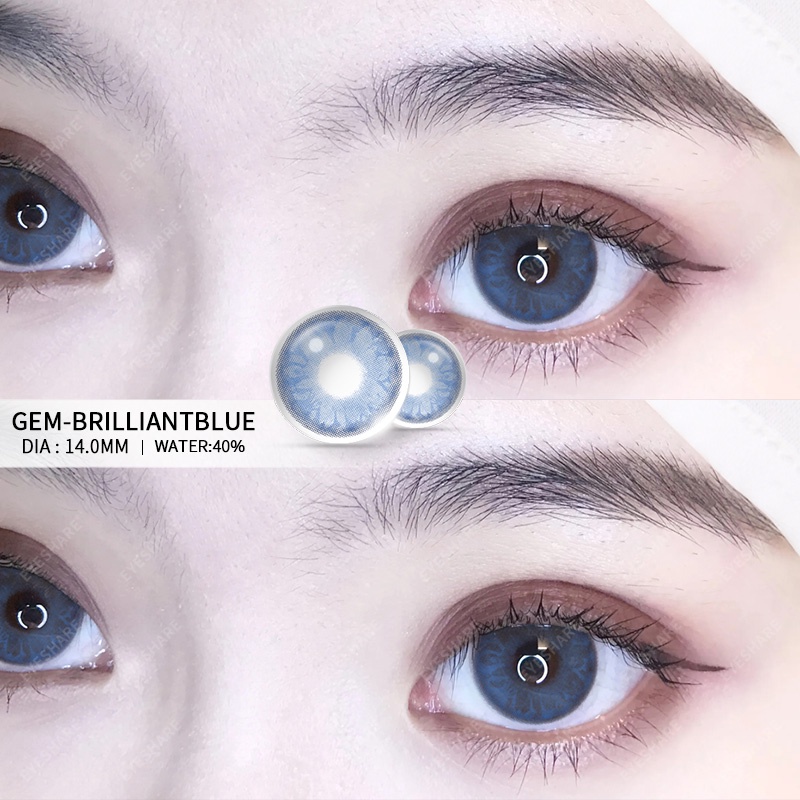 (COD)Menyinarimu GEM Softlens Minus(-1~-6) Softlens Pink Lensa Mata Penuh Gaya Dan Cantik Softlens Brown Warna Lensa Kontak Soflen 2023 DIA 14.0MM New Dubai Import Premium Big Eye  Softlen