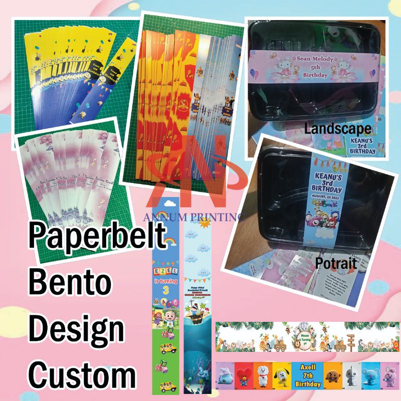 Paper Belt Bento Design Custom