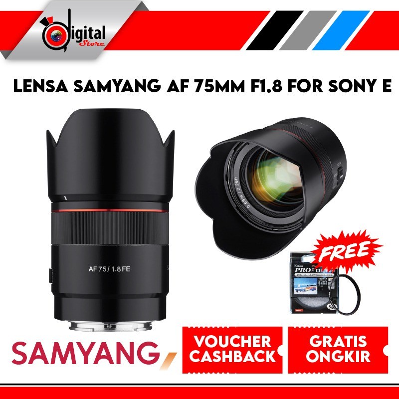 Lensa Samyang AF 75mm F1.8 For Sony E / Samyang 75mm F1.8 For Sony E