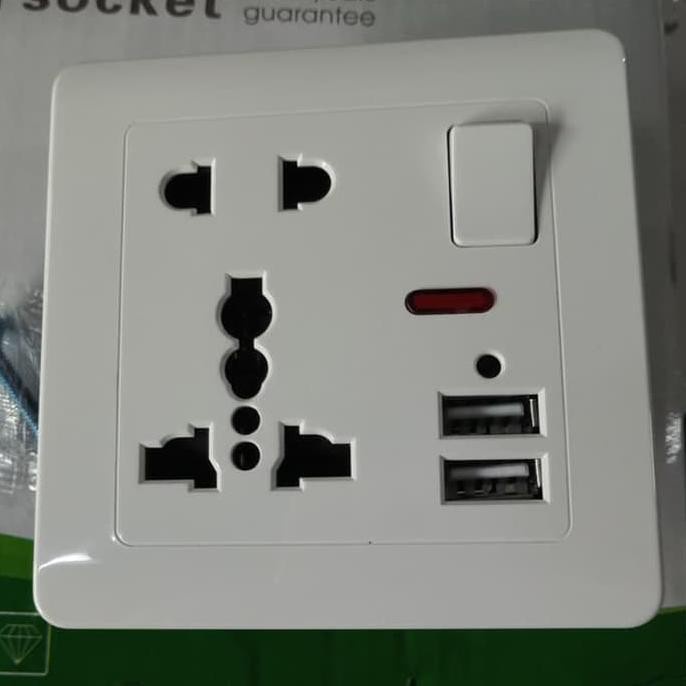 ⭐️ Jendela Kosmetik ⭐️ Stop Kontak AC Universal  Wallpug US UK EU / Wall Plate Socket Multi / Colokan Stop Kontak AC Multifungsi Kabel Charger / Kabel Colokan / Sambungan Kabel / Stopkontak / Sambungan Colokan