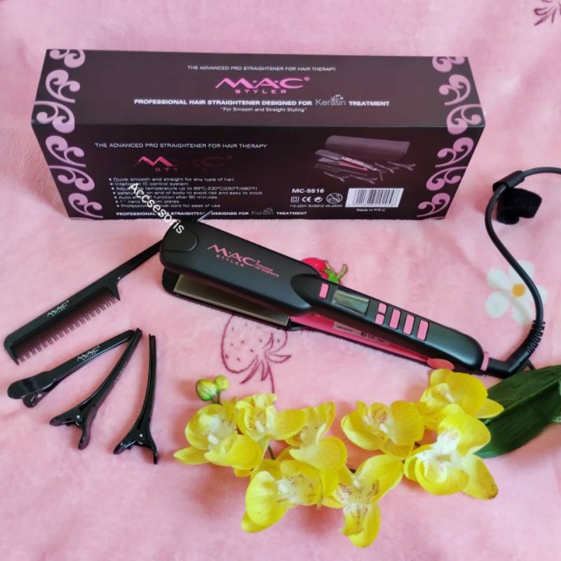 Catok Rambut Original Mac Professional Hair Straightner For Designed  Keratin Treatment