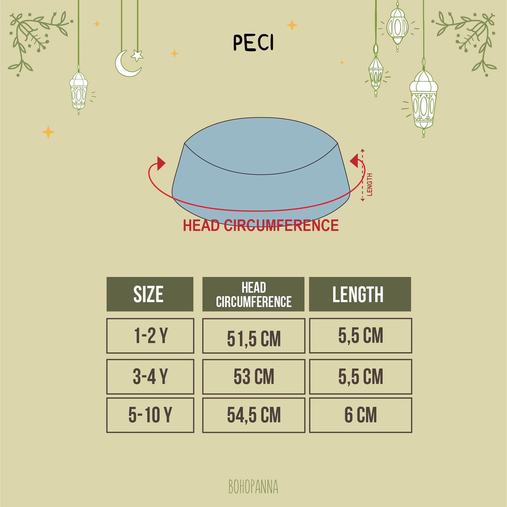 Bohopanna Harun Koko / Set 1-10 Tahun Setelan Koko + Peci Raya / Pakaian Lebaran Anak Laki Laki Pakaian Muslim