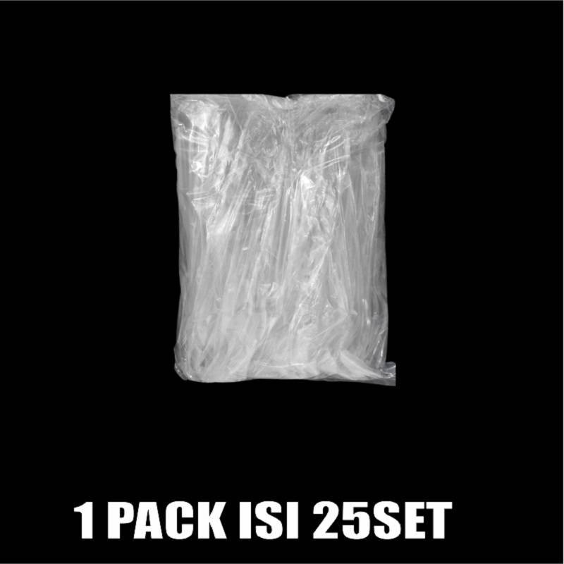 Sendok Garpu Dus 600 set plastik higienis set sendok n garpu Semua Jasa Kirim