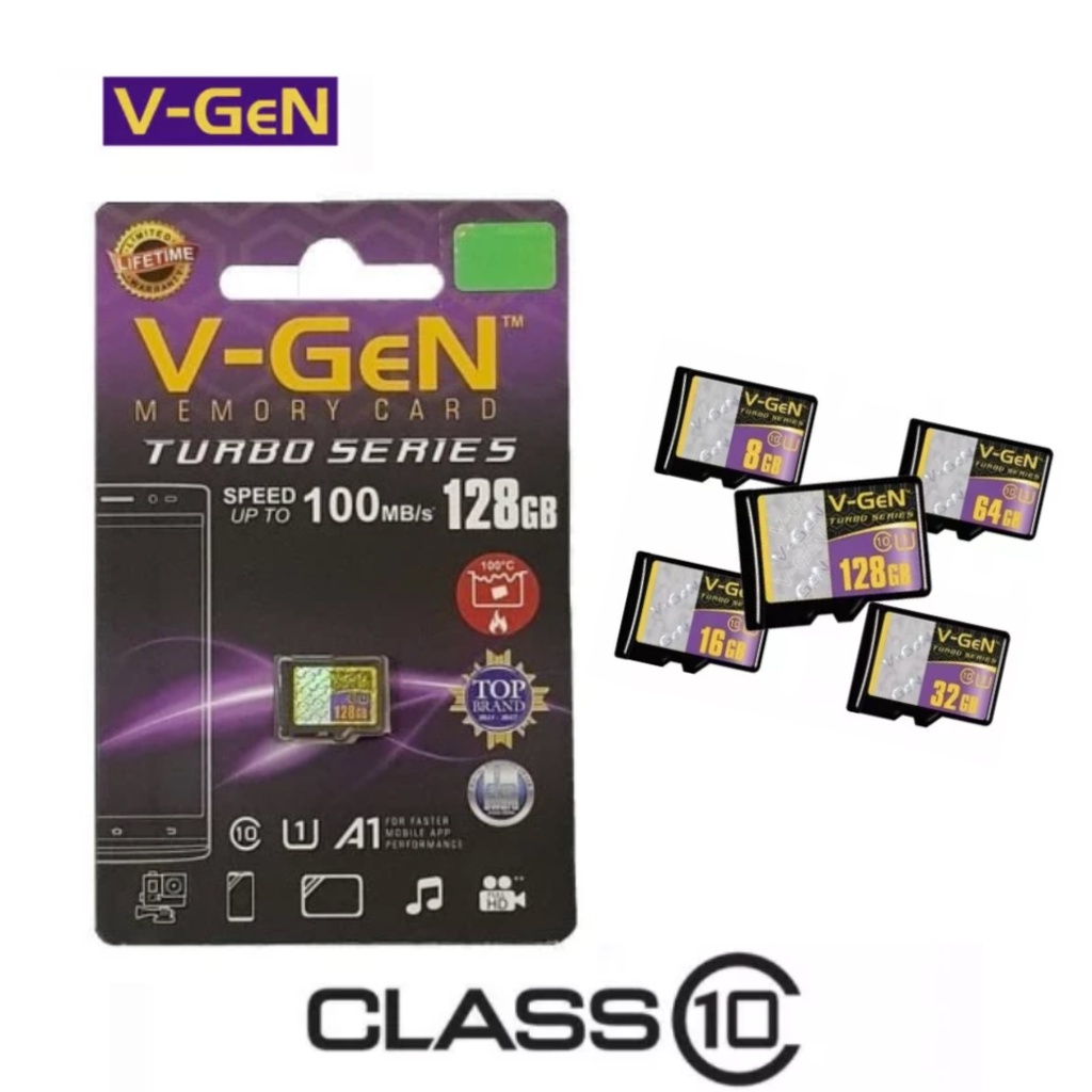 Memory Card VGEN Micro SD Card V-GEN Original 32gb 64gb Class10 Turbo