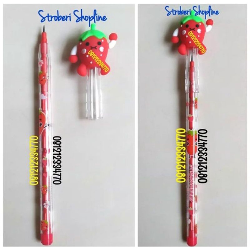 

Pensil Strawberry Merah (Bisa di Refill/isi Ulang)