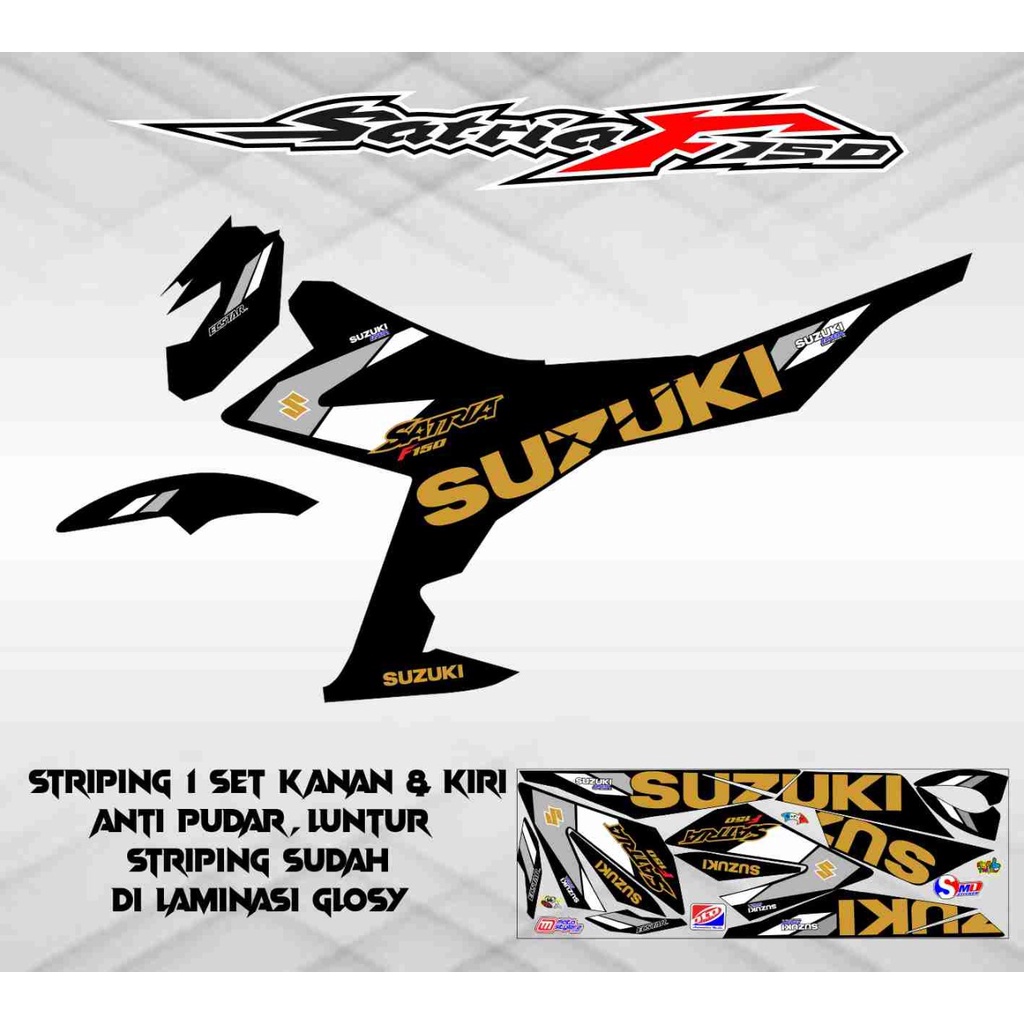 STICKER STRIPING VARIASI SATRIA FU FI INJEKSI KEREN LIMITED EDITION