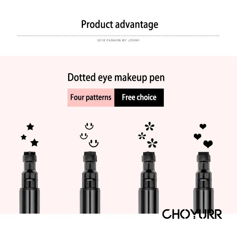 【COD】2 in 1 Eyeliner Stamp Eyeliner Dua Sisi Double Head Eyeliner Profesional Makeup Liquid Pencil Eyeliner 100% Original-CH