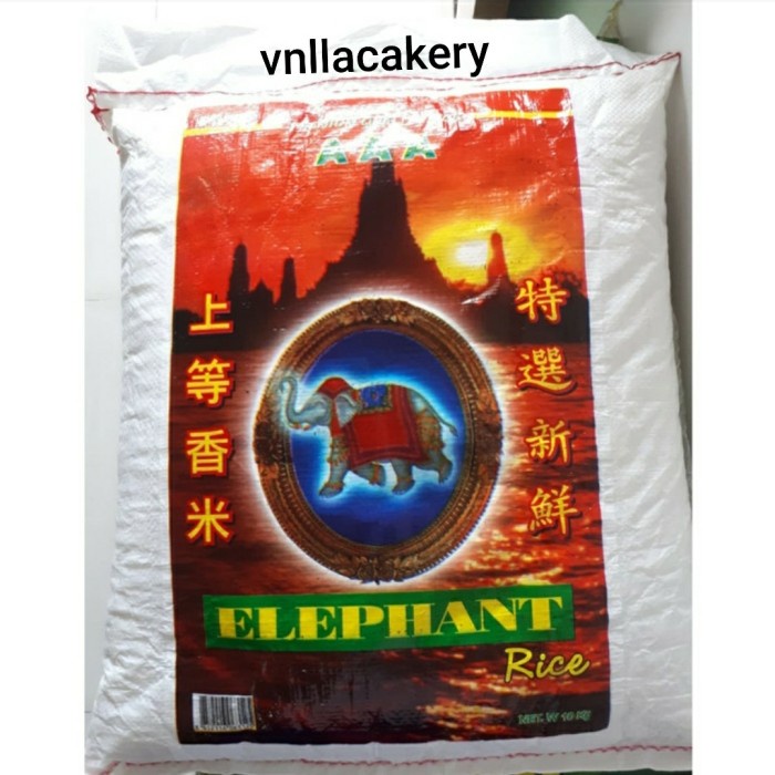 

Beras Putih Thailand Cap Elephant / Gajah 10 kg