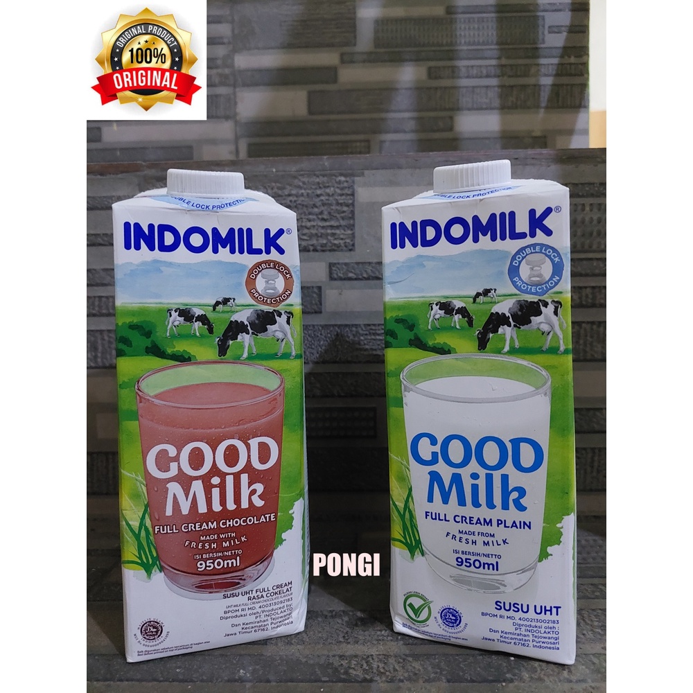 Jual Susu Indomilk Uht Full Cream Plain Coklat 950 Ml Shopee Indonesia 9782