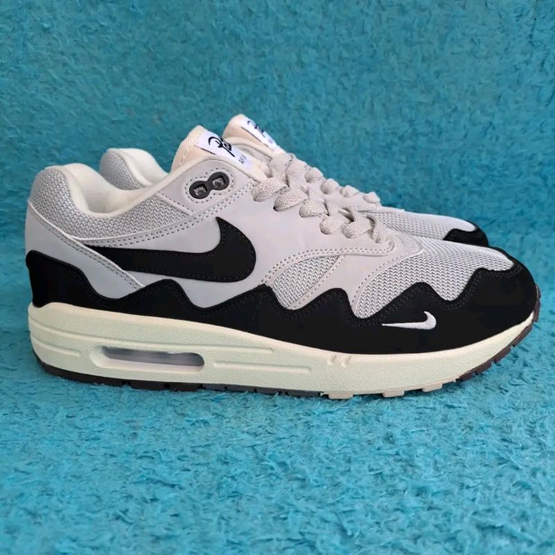 NIKE AIR MAX 1 X Patta Grey Black SIZE 43