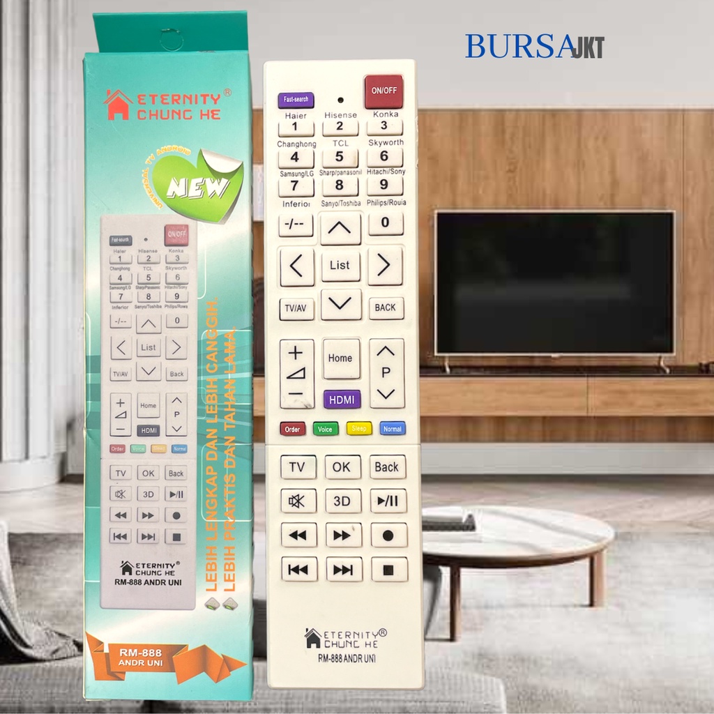 REMOTE CHANGHONG UNIVERSAL SMART TV L32H4 ANDROID YOUTUBE DLL