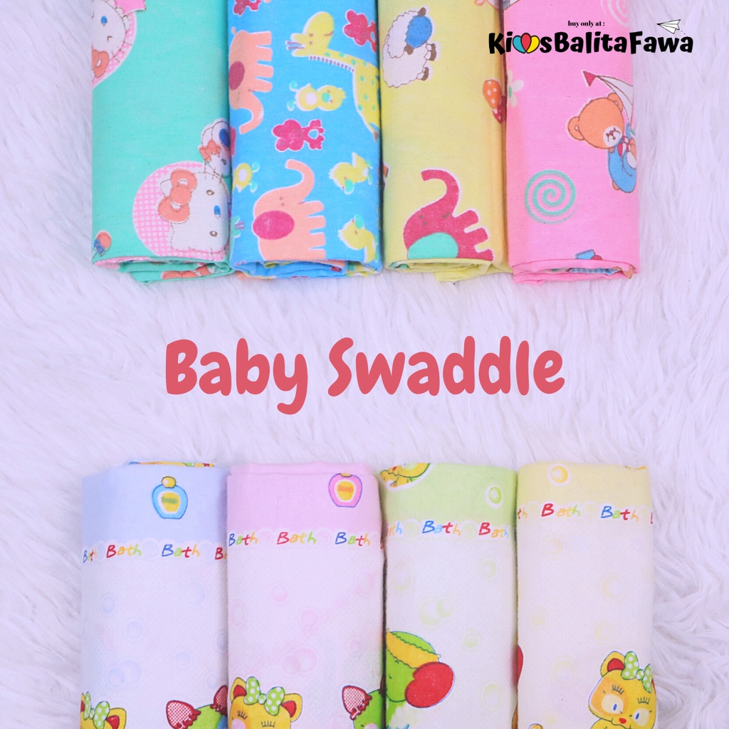 (ISI 4-6 PCS) Bedongan Bayi SNI New Born -  Perlengkapan Baby Selimut Alas Bedong Murah Babycinnamon