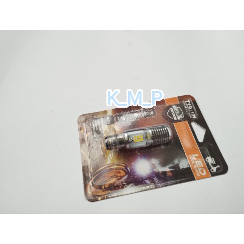 BOHLAM LAMPU DEPAN LED BOHLAM LED MIO BEAT SCOOPY SPACY SUPRA GRAND REVO BLADE BOHLAM T19