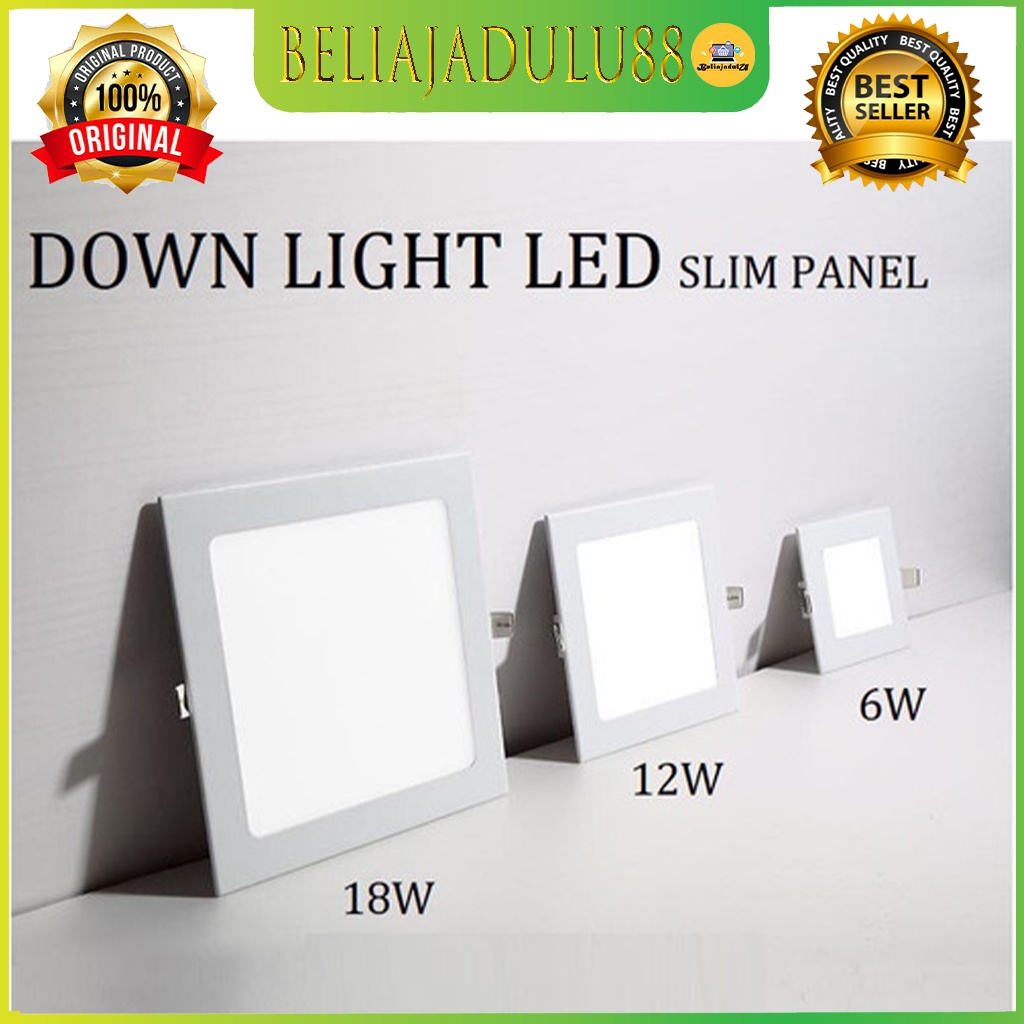 Beliajadulu88 Downlight panel / Panel led Ecoking 3W, 6W, 9W, 12W, 18W Bulat(ROUND) - kotak(SQUARE) IB