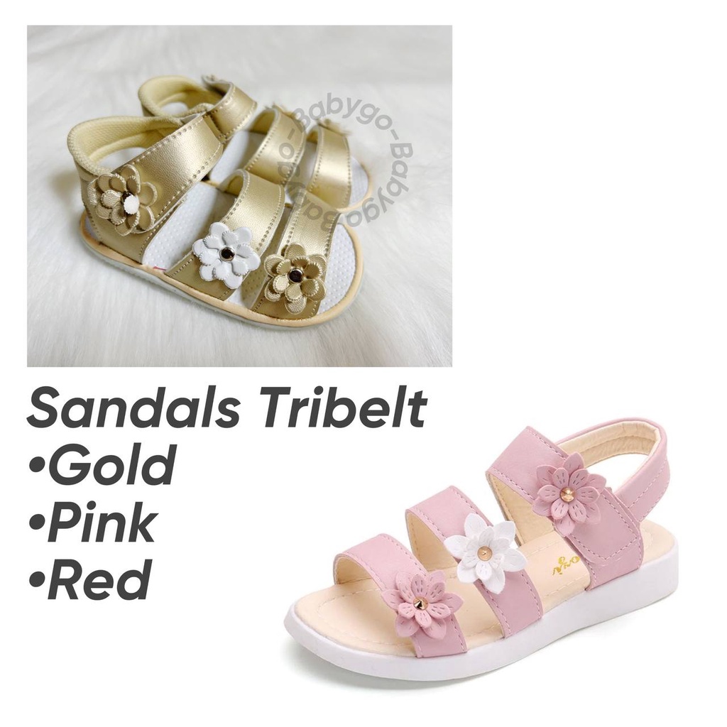 Sandal anak Perempuan Bunyi / Sandals tribelt anak perempuan 0-2 tahun / Sepatu bunyi anak perempuan