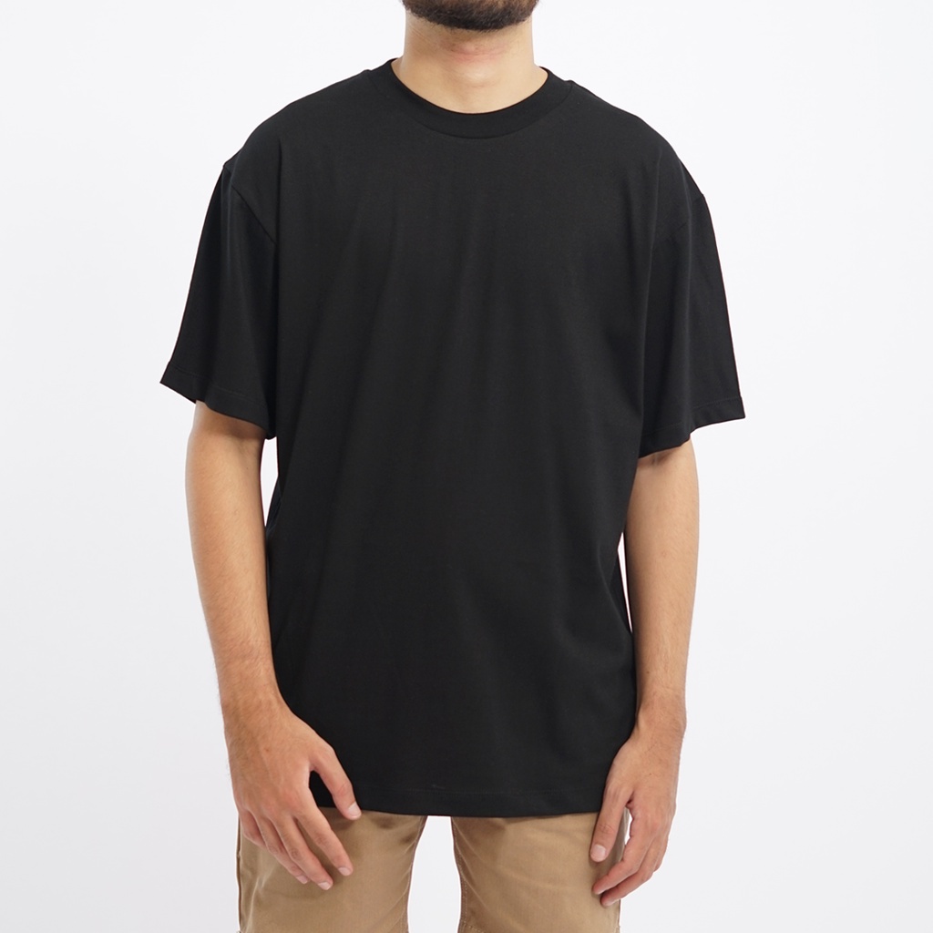 PLAIN Oversize T-Shirt - Jet Black (Kaos Polos Oversize 24s)