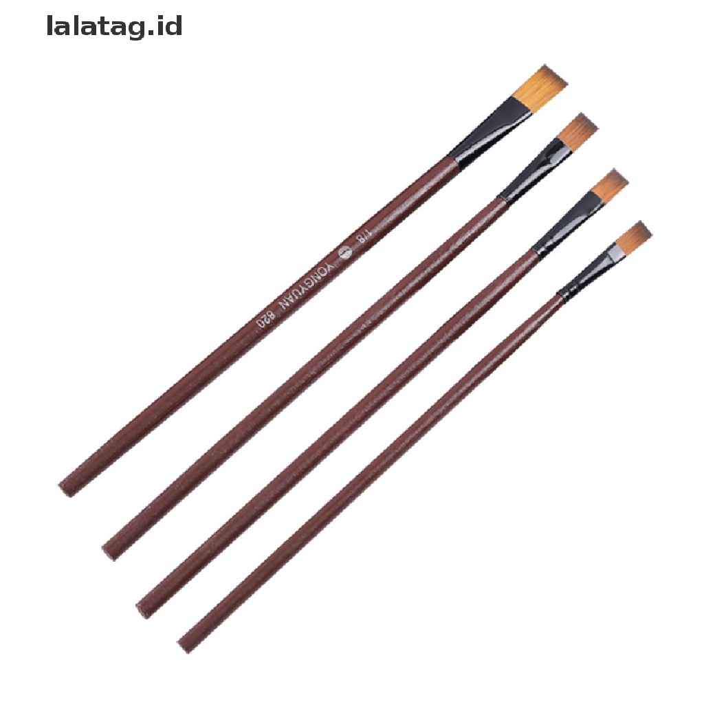 [lalatag] 1set/6pcs Kuas Nylon Acrylic Kuas Cat Minyak Artis Watercolor Paing [ID]