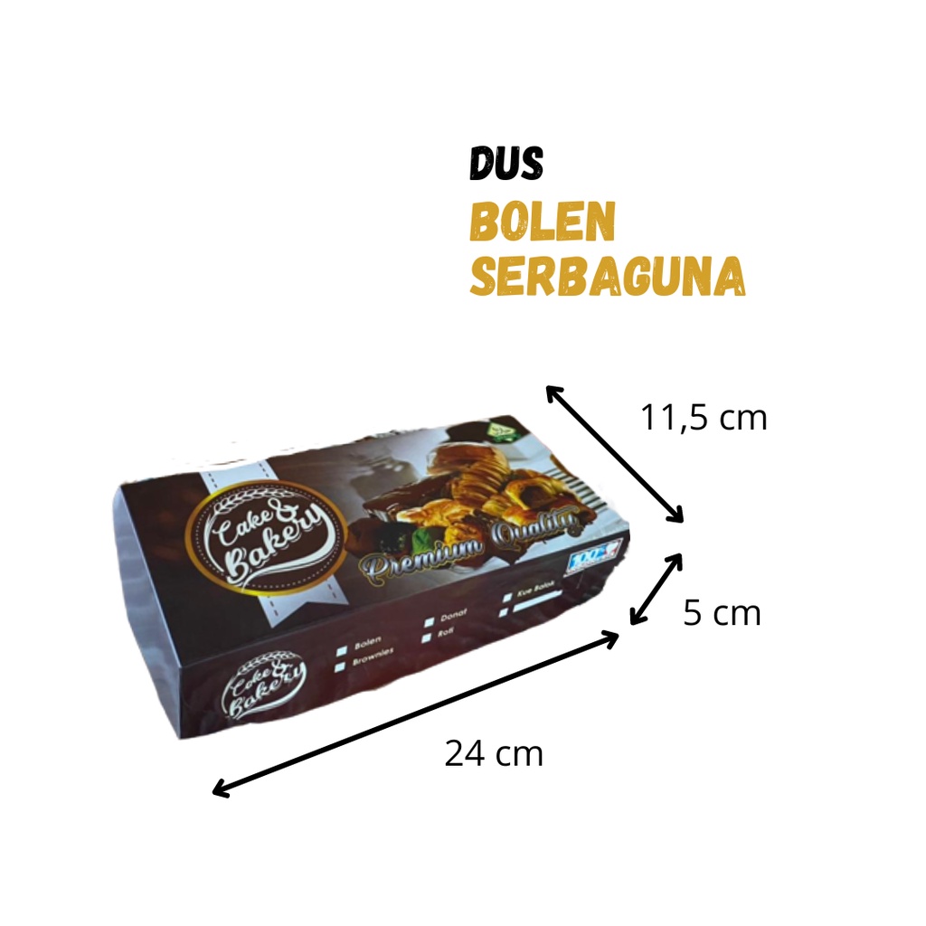 DUS BOLEN, BROWNIS/m, KEMASAN BROWNIS, KEMASAN BOLEN, BOX BROWNIS  TANPA MEREK isi 25