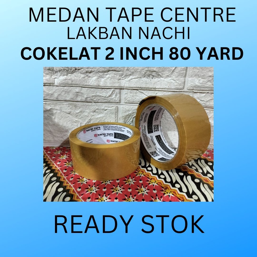 

LAKBAN NACHI ORIGINAL 2 INCH 80 YARD PERDUS 72 PCS