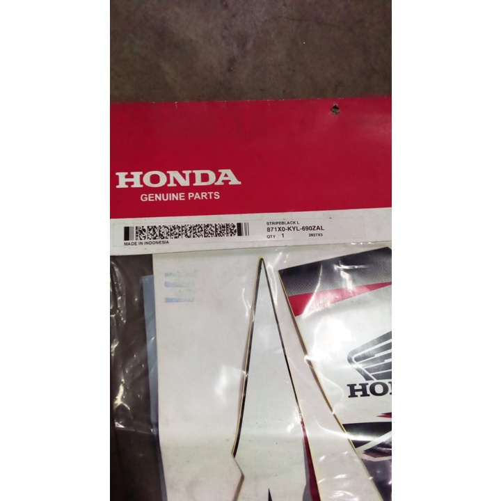 HONDA AHM STRIPEBLACK L Supra X 125 2007 - 2014 871X0KYL690ZAL